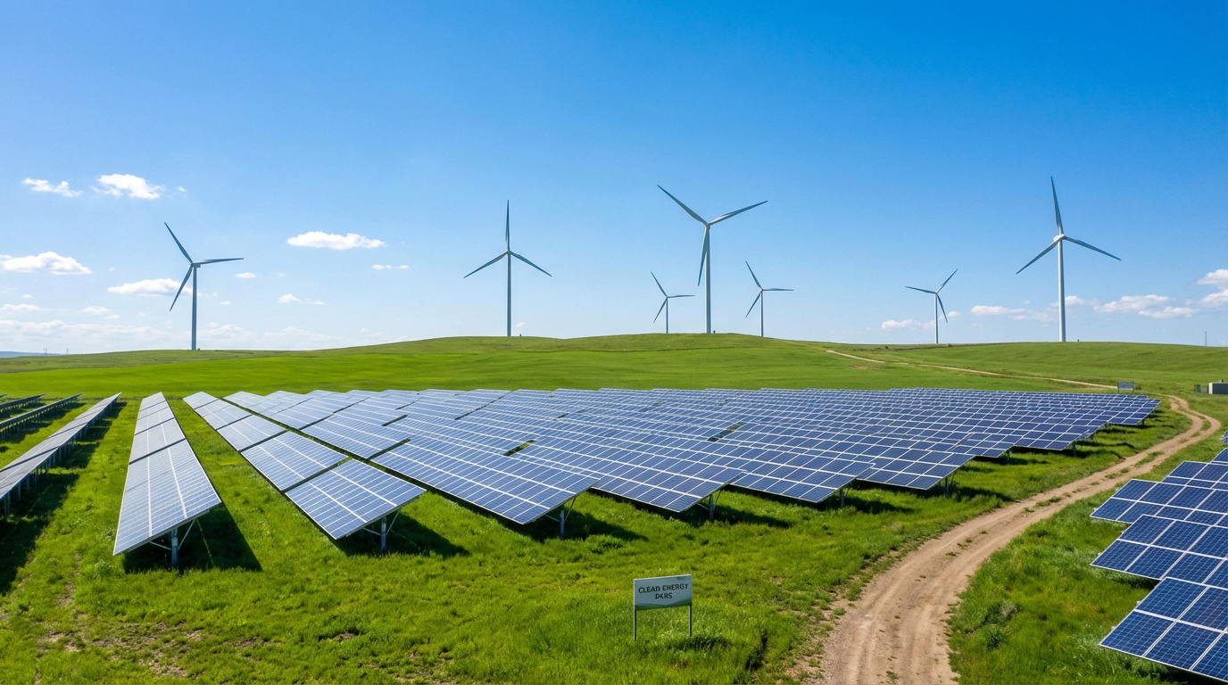 Solaranlagen und Windkraftanlagen - Erneuerbare Energien für nachhaltige Unternehmen